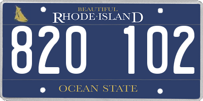 RI license plate 820102