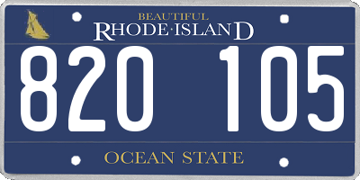 RI license plate 820105