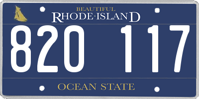RI license plate 820117