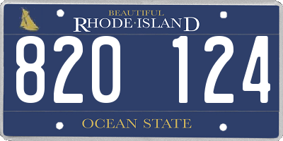 RI license plate 820124