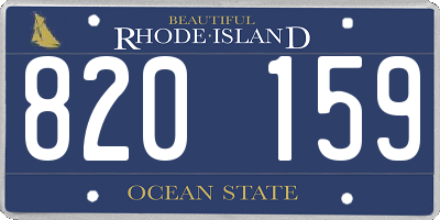 RI license plate 820159
