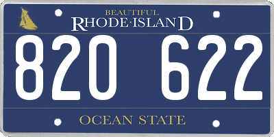 RI license plate 820622
