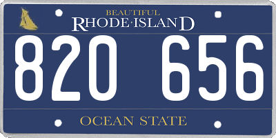 RI license plate 820656