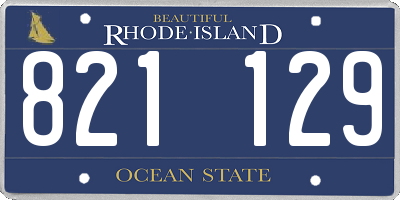 RI license plate 821129