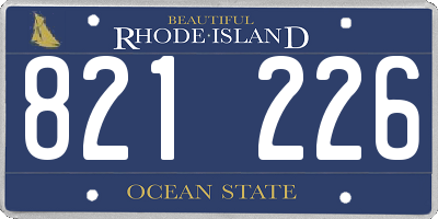 RI license plate 821226