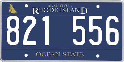 RI license plate 821556