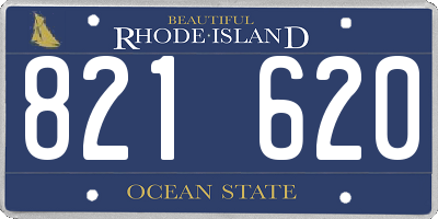 RI license plate 821620