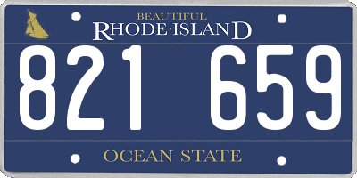 RI license plate 821659
