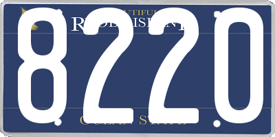 RI license plate 8220