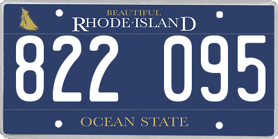 RI license plate 822095