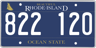 RI license plate 822120