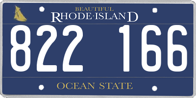 RI license plate 822166