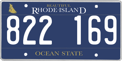 RI license plate 822169