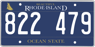 RI license plate 822479