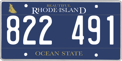 RI license plate 822491