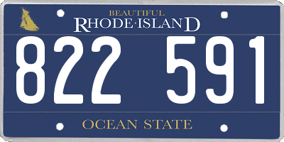 RI license plate 822591