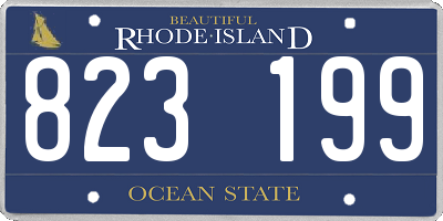 RI license plate 823199