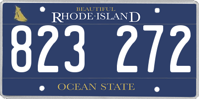 RI license plate 823272