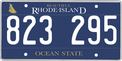 RI license plate 823295