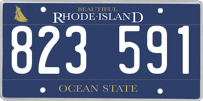 RI license plate 823591