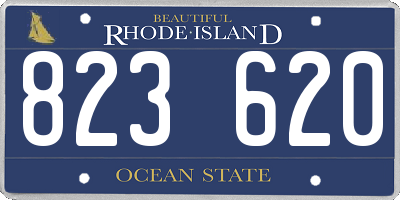 RI license plate 823620