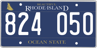 RI license plate 824050