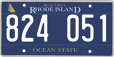RI license plate 824051