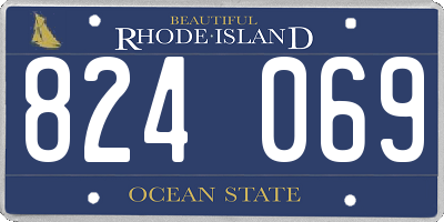 RI license plate 824069