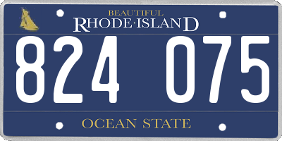 RI license plate 824075