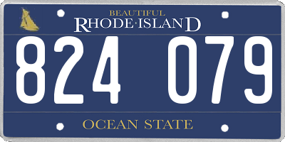 RI license plate 824079