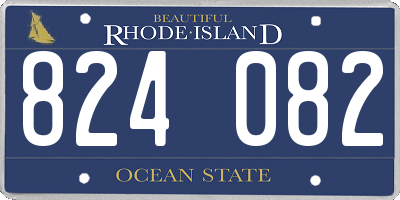 RI license plate 824082