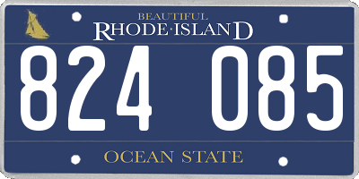 RI license plate 824085