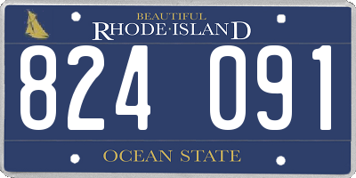 RI license plate 824091