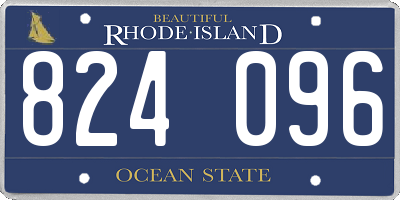 RI license plate 824096