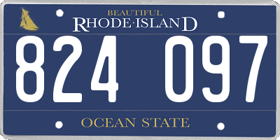 RI license plate 824097