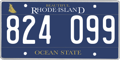 RI license plate 824099