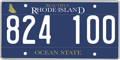 RI license plate 824100