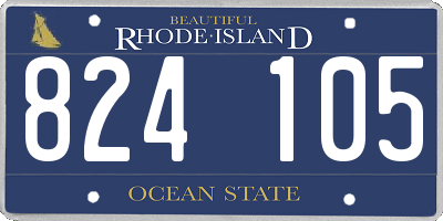 RI license plate 824105