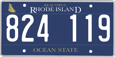 RI license plate 824119