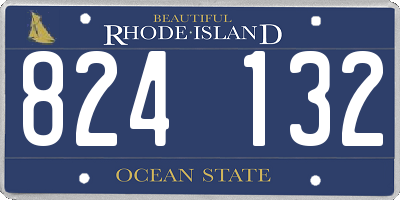 RI license plate 824132