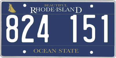 RI license plate 824151
