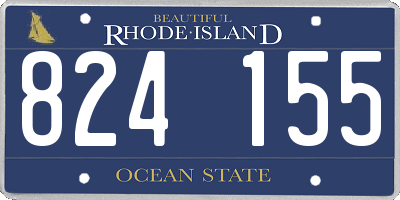 RI license plate 824155