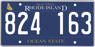 RI license plate 824163