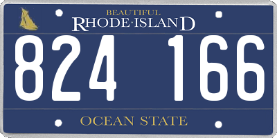 RI license plate 824166