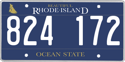 RI license plate 824172