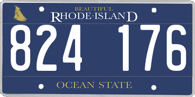 RI license plate 824176