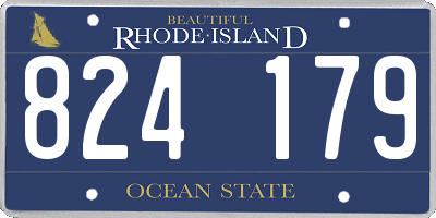 RI license plate 824179