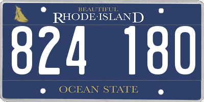 RI license plate 824180