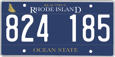 RI license plate 824185