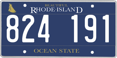 RI license plate 824191